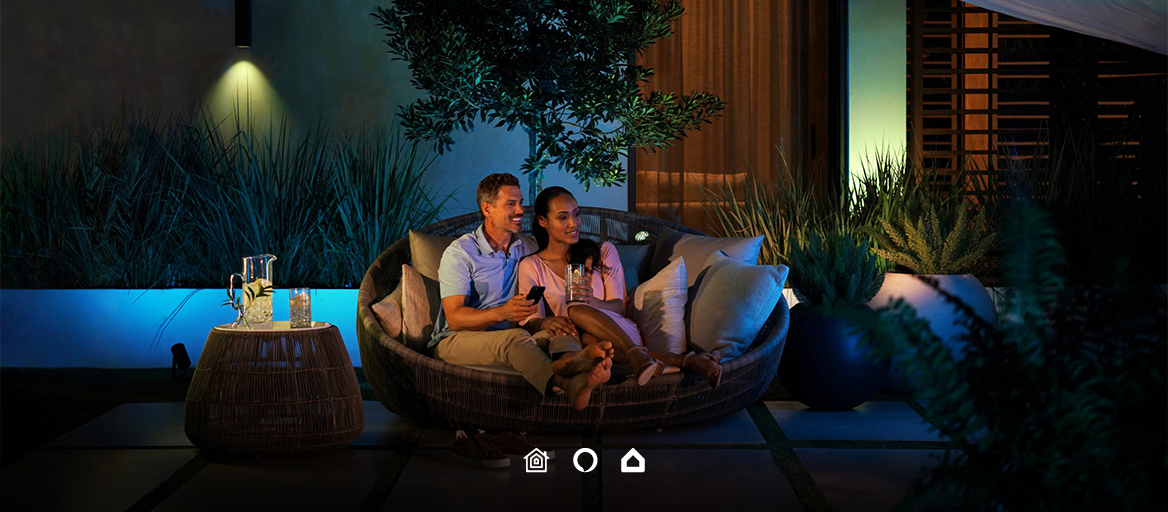 Die neue Philips Hue Außenbeleuchtung: Integrieren Sie sie in Ihr Loxone- oder KNX-Smart Home