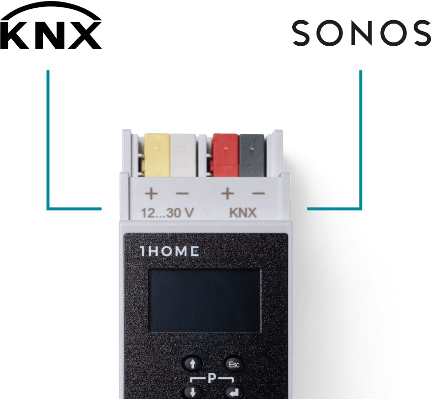 Conexión KNX Sonos simplificada con 1Home