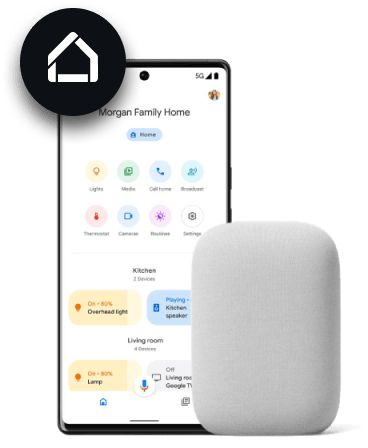1Home con múltiples apps móviles KNX e interfaces de control por voz